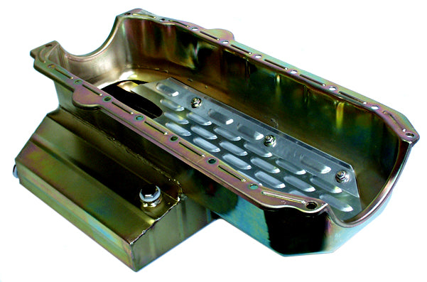 OIL PAN,SBC,7 QT,W/LOUVERED TRAY,7"