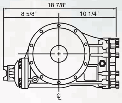 QUICK CHANGE REAR END ASSEMBLY,STREET ROD,STB,8.38" V8,56",W/AXLES