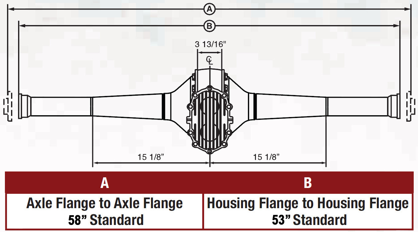 QUICK CHANGE REAR END ASSEMBLY,STREET ROD,STB,8.38" V8,58"W/AXLES