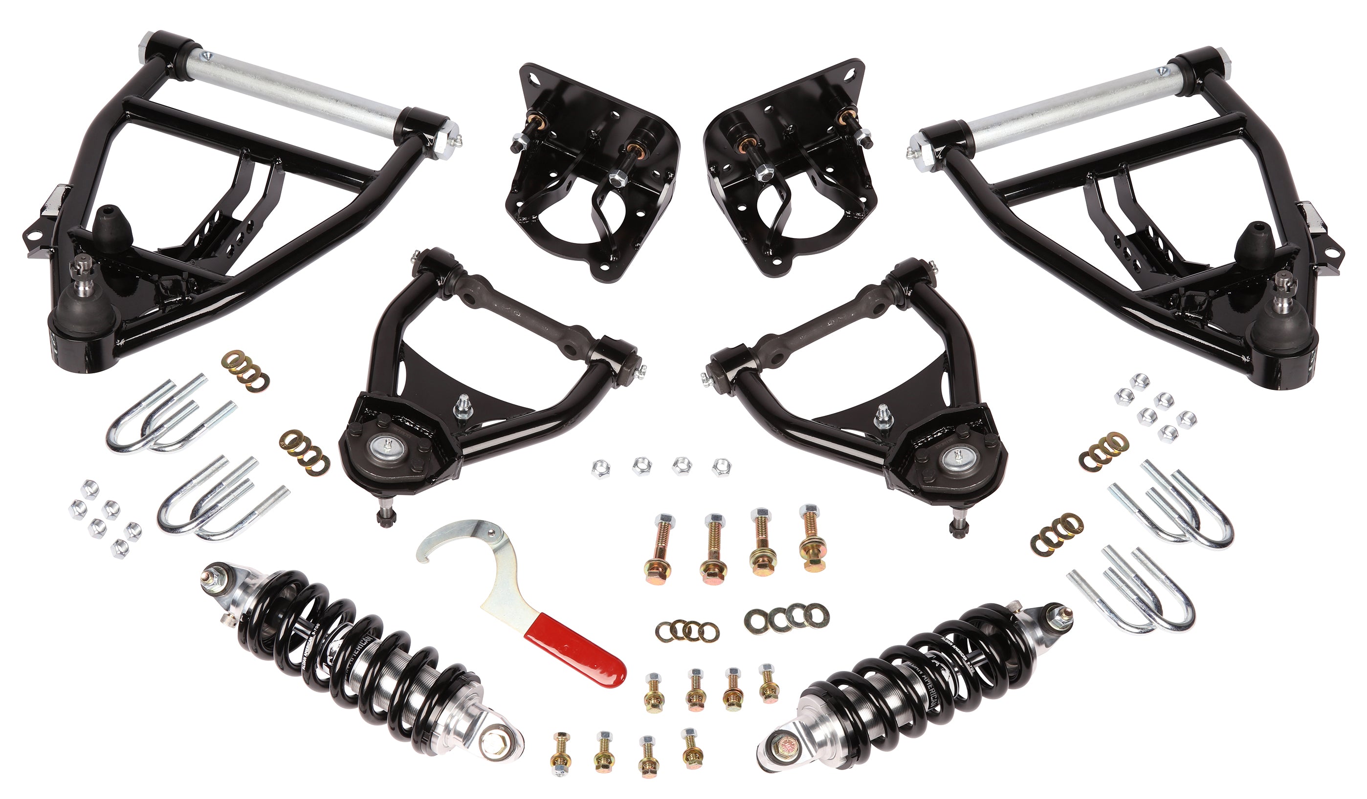 FRONT COILOVER & CONTROL ARM KIT,ADJUSTABLE,73-87 C-10,C-15 TRUCK,WITH ...