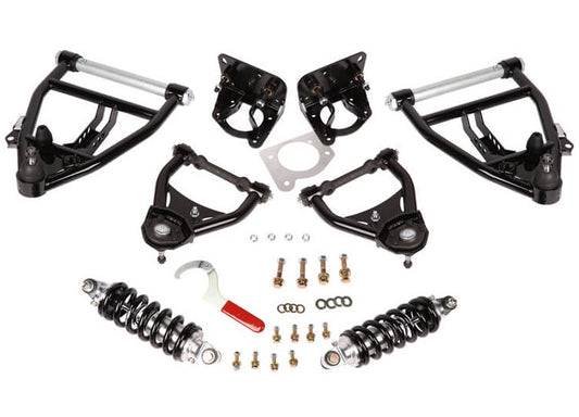FRONT COILOVER & CONTROL ARM KIT,DOUBLE ADJUSTABLE,63-70 C-10,C-15 TRUCK,SBC