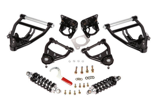 FRONT COILOVER & CONTROL ARM KIT,DOUBLE ADJUSTABLE,71-72 C-10,C-15 TRUCK,SBC