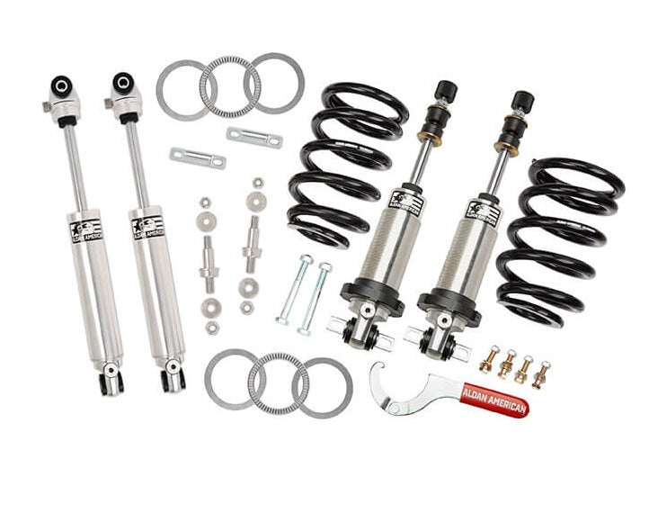 FRONT COILOVER & REAR SHOCK KIT,DOUBLE ADJUSTABLE,70-81 GM F-BODY CAMARO,FB,BBC
