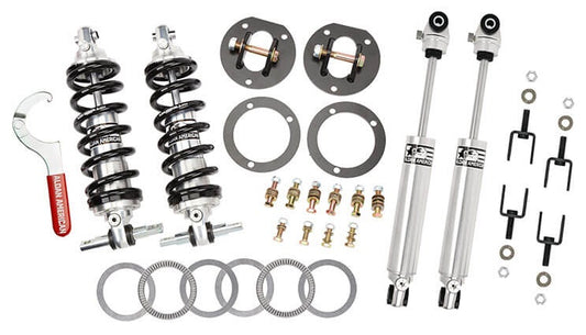 FRONT COILOVER & REAR SHOCK KIT,DOUBLE ADJUSTABLE,65-73 FORD MUSTANG,BBF