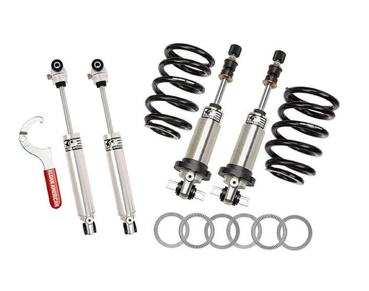 FRONT COILOVER & REAR SHOCK KIT,DOUBLE ADJUSTABLE,58-70 GM B-BODY,IMPALA,SBC