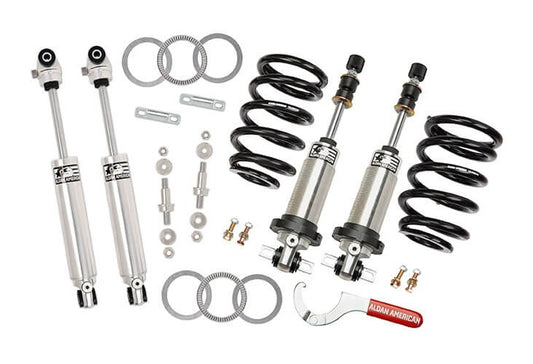 FRONT COILOVER & REAR SHOCK KIT,DOUBLE ADJUSTABLE,68-72 GM A-BODY,CHEVELLE,BBC