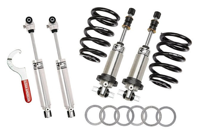FRONT COILOVER & REAR SHOCK KIT,DOUBLE ADJUSTABLE,88-98 C1500 TRUCKS,SBC