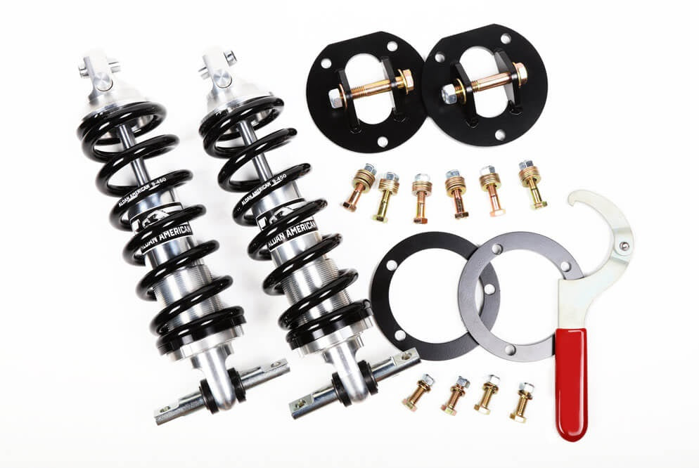 COILOVER KIT,FRONT,DOUBLE ADJUSTABLE,64-73 FORD MUSTANG,FALCON,FAIRLANE,WITH BBF