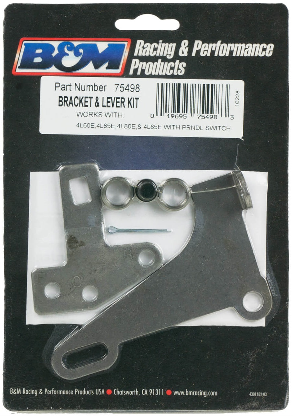 CABLE BRACKET & LEVER KIT,GM4L60E&4L80E