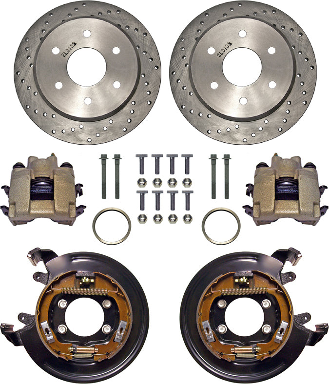 BRAKE KIT,11" DRILLED ROTORS,PB,6 X 5 1/2