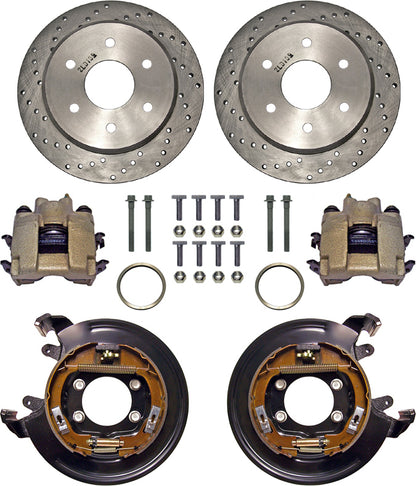 BRAKE KIT,11" DRILLED ROTORS,PB,6 X 5 1/2