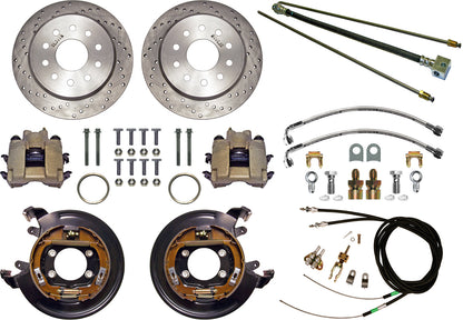 67-70 MUSTANG REAR END & BRAKES,DISC,DRILLED