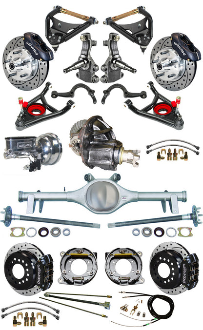 64-66 FULL 2" DROP,BRAKES,REAR KIT,BK,DR