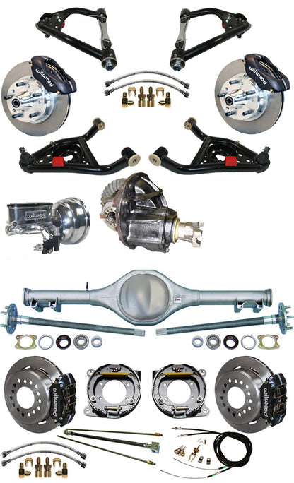 67-69 FULL SUSPENSION,BRAKES,REAR KIT,BLACK