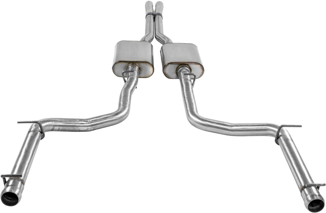 CAT-BACK EXHAUST,09-14 CHALLENGER R/T,DUAL OUT REAR