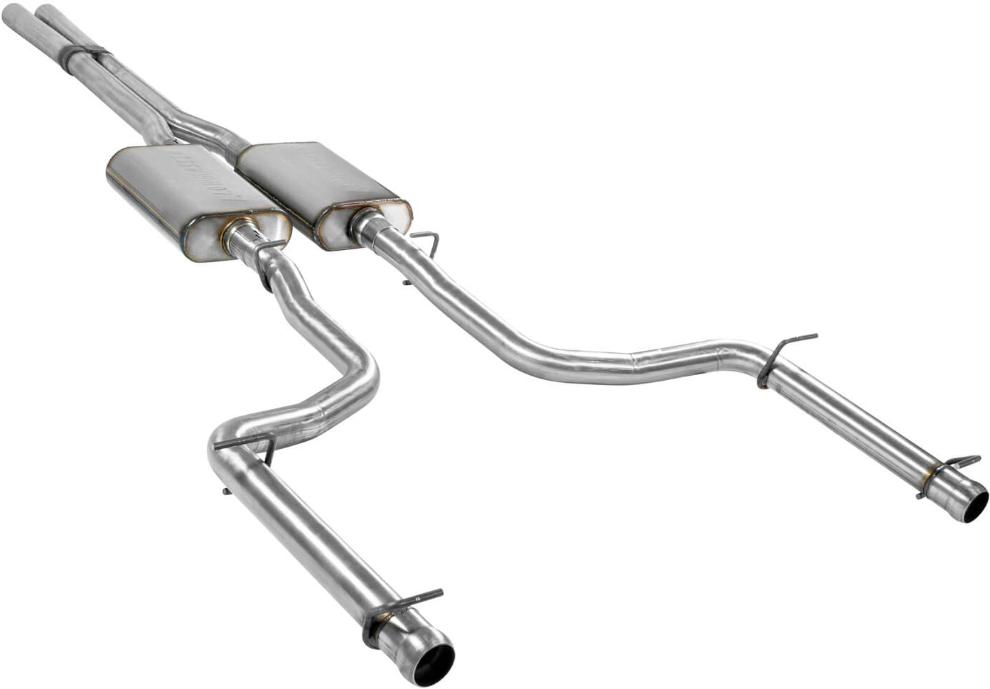 CAT-BACK EXHAUST,09-14 CHALLENGER R/T,DUAL OUT REAR