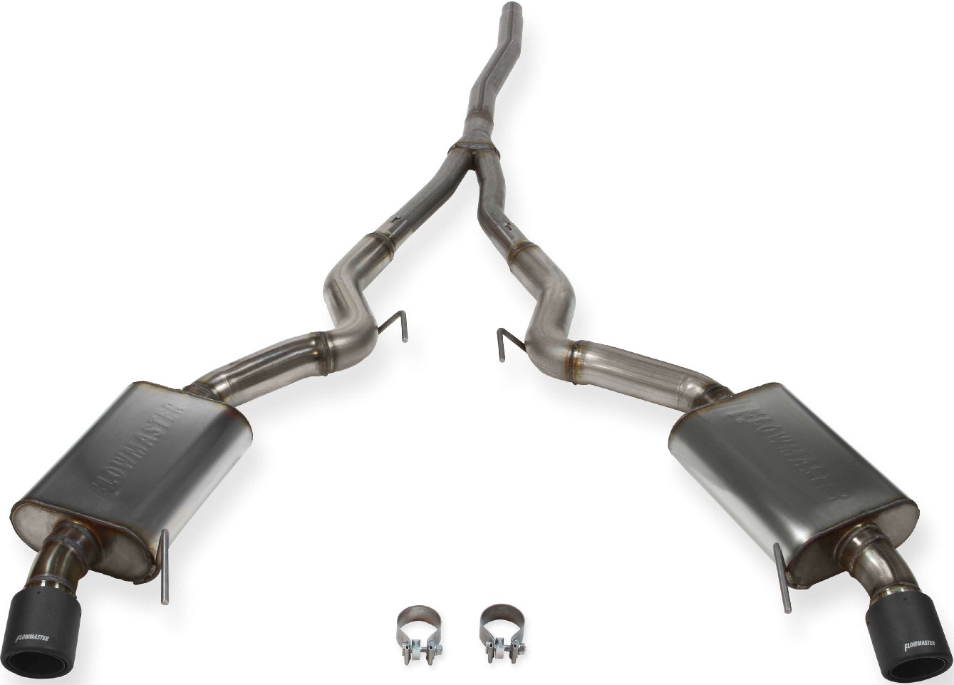 CAT-BACK EXHAUST,15-23 MUSTANG,2.3L,DUAL OUT REAR