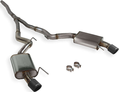CAT-BACK EXHAUST,15-23 MUSTANG,2.3L,DUAL OUT REAR