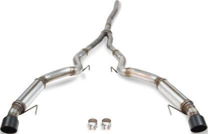 CAT-BACK EXHAUST,15-20 MUSTANG,2.3L,COMPACT,DUAL OUT REAR