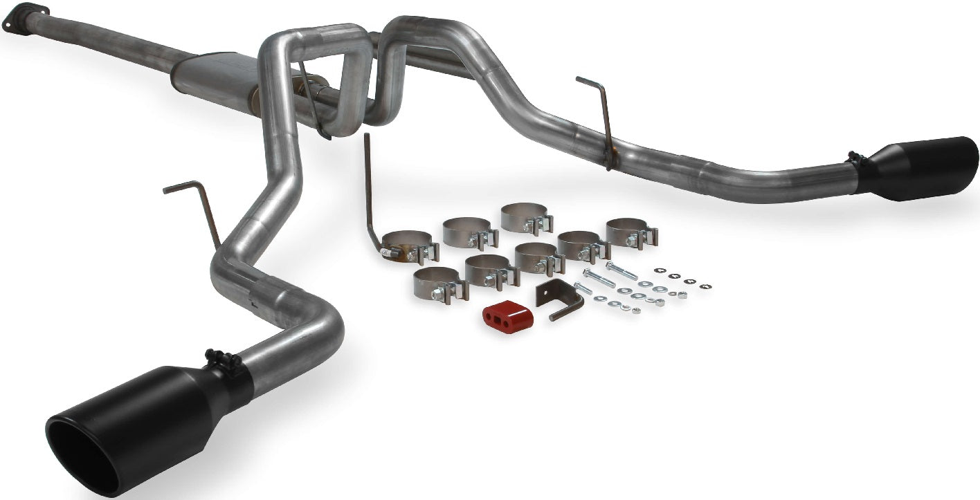 CAT-BACK EXHAUST,09-14 FORD F-150,DOS