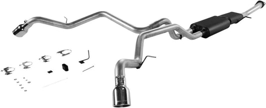 CAT-BACK EXHAUST,01-06 GM 1500 SUV,STAINLESS STEEL,DOS