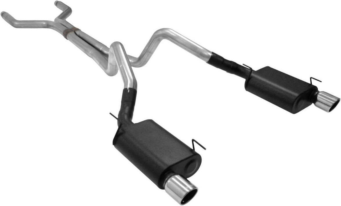 CAT-BACK EXHAUST,05-10 MUSTANG GT,STAINLESS STEEL,DUAL OUT REAR