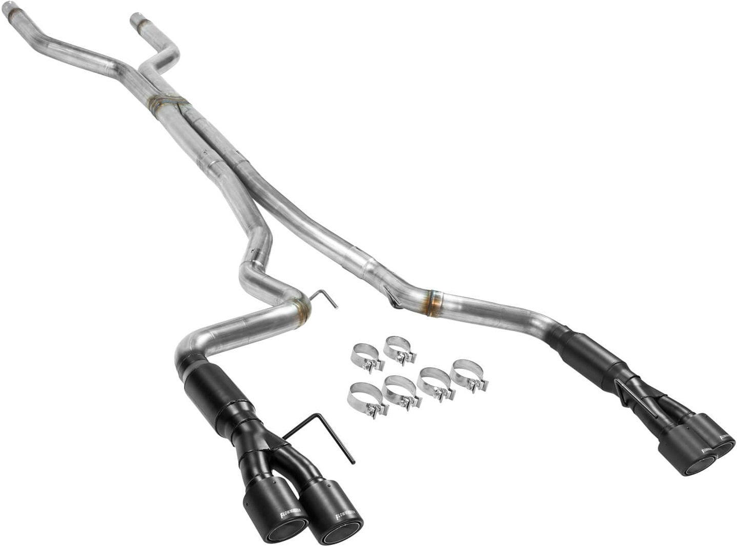 CAT-BACK EXHAUST,OUTLAW,18-20 MUSTANG GT,SS,NO VAL