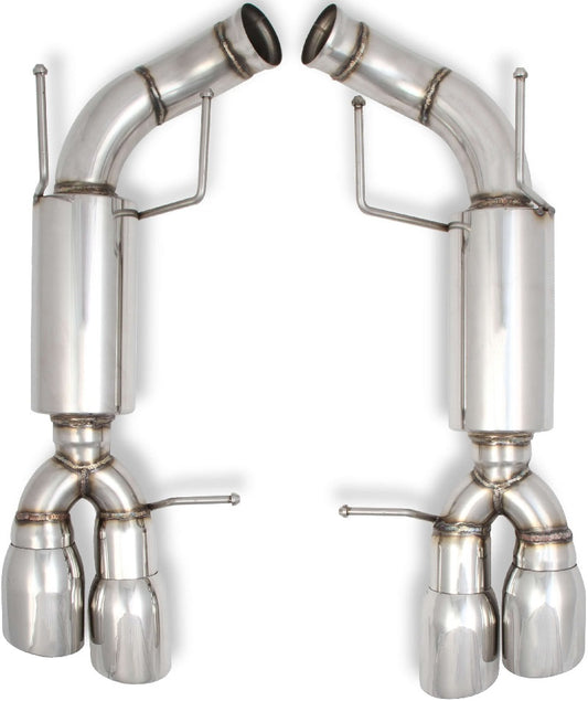 AXLE-BACK EXHAUST,13-14 MUSTANG GT500,POLISHED