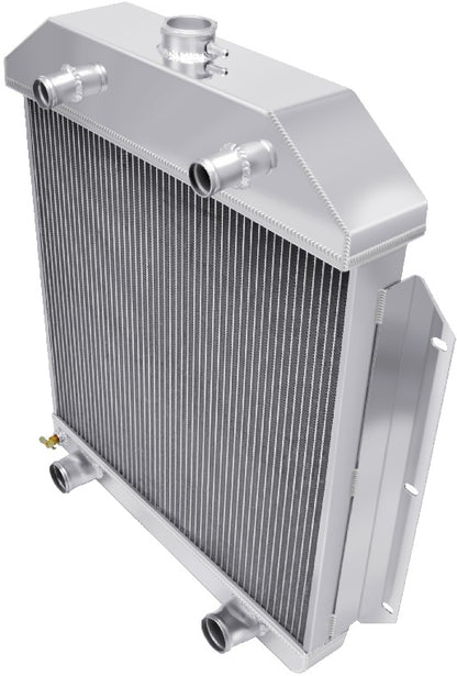 RADIATOR,ALUM,3 ROW,49-53 FORD,FLAT HEAD