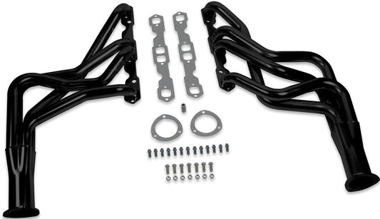 COMPETITION LONG TUBE HEADERS,64-74 GM,BLACK