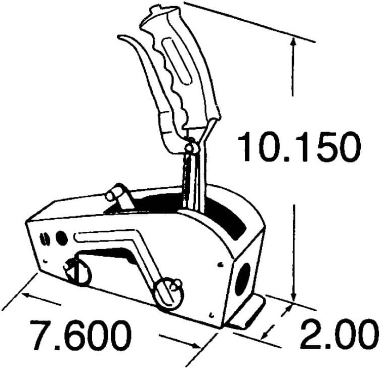 SHIFTER,QUARTER STICK,AUTO,PISTOL GRIP,GM POWERGLIDE