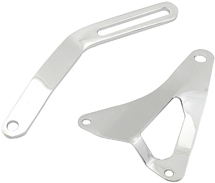 ALTERNATOR BRACKET KIT,65-69 SBF,260/289/302,CHROME