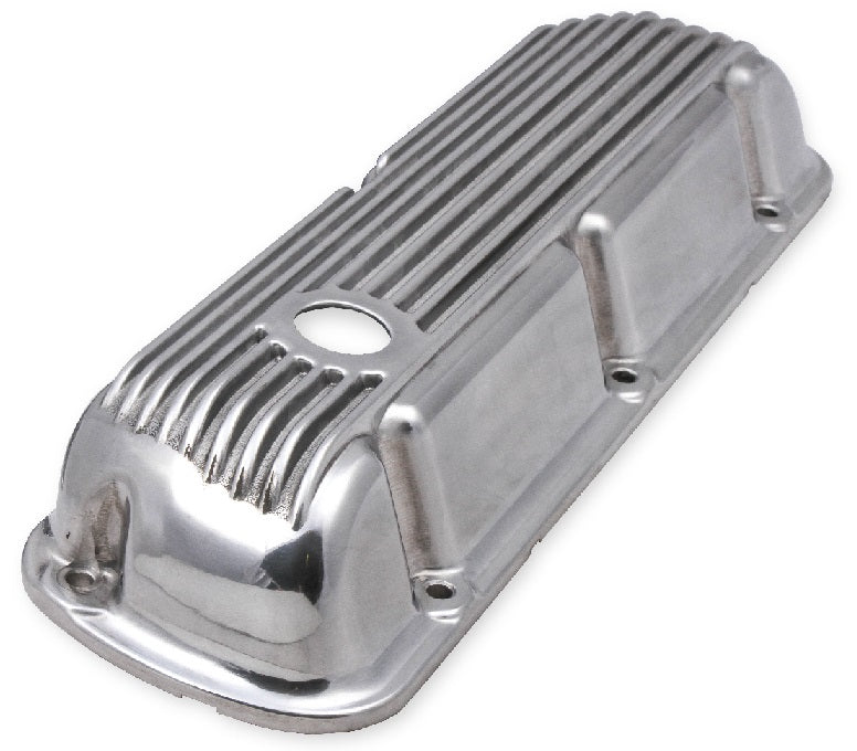 VALVE COVERS,SBF,62-85,221>351W,ALUM,FINNED,POLISHED