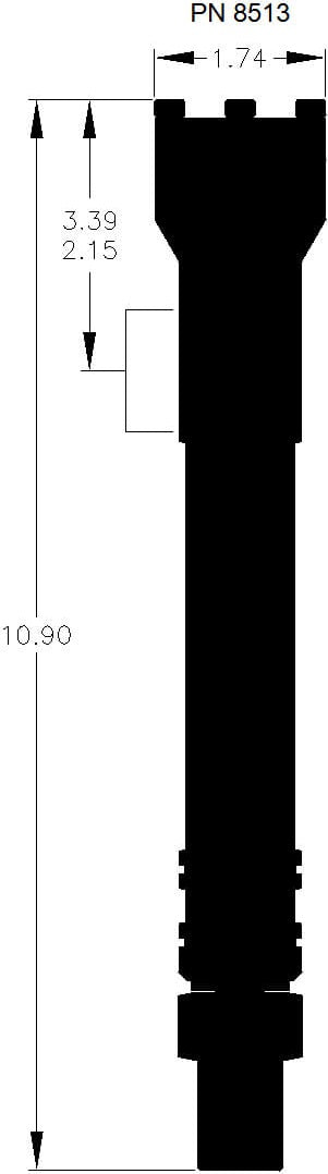 OIL PLUG,DIST REPLACEMENT,CHEVY V-8,WET SUMP