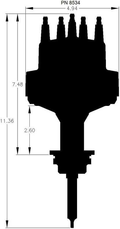 DISTRIBUTOR,PRO BILLET,MOPAR 318/340/360