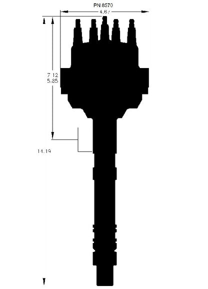 DISTRIBUTOR,PRO BILLET,CHEVY V-8,SMALL