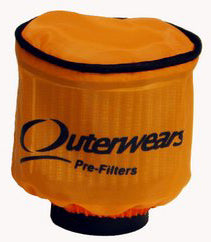 SPRINT/MINI/KART 4" X 4" FILTER COVER,ORANGE