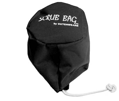 3" SCRUB BAG,BLACK