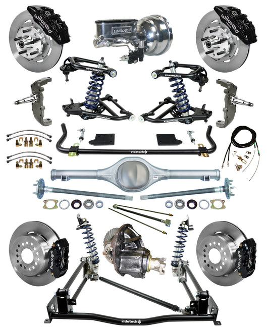 COILOVER & 4-LINK SYSTEM,CURRIE REAR END,WILWOOD 12" BRAKES,6 PISTON FRONT,BLACK