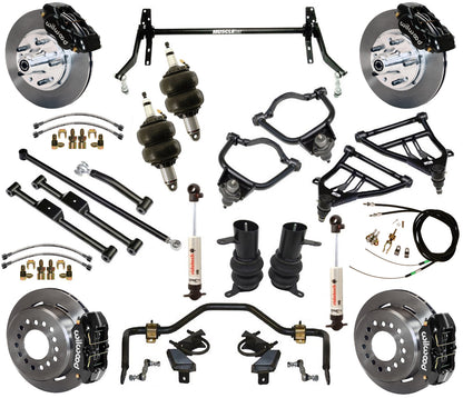 AIR SUSPENSION KIT,WIL 11" BRAKES,BLACK