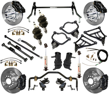 AIR SUSPENSION KIT,WIL 12" BRAKES,BLACK