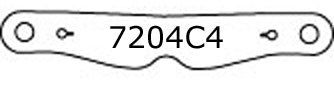 RACING OPTICS,4 X 7 PC,CLEAR,SIMPSON