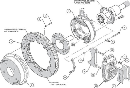 GM C-10 C-KIT,2.42",REAR PB,12.90" ROTORS,RED CALIPERS