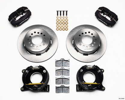 63-70 CHEVY C10 FULL DISC BRAKE KIT & WILWOOD ALUM DROP SPINDLES,12" ROTORS,BLCK