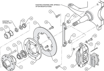 70-78 CAMARO DRAG KIT,FRONT,DRILLED,RED