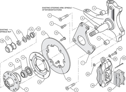 79-87 GM DRAG KIT,FRONT,10.75",POLISHED