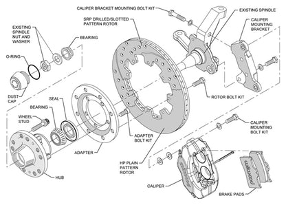 74-80 PINTO KIT,FRONT,FDL,12.19,DRILLED