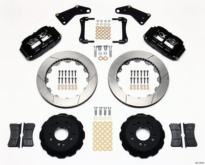 1965-1982 CORVETTE C2,C3 DISC BRAKE KIT,FRONT,13" ROTORS,6 PISTON CALIPERS,BLACK