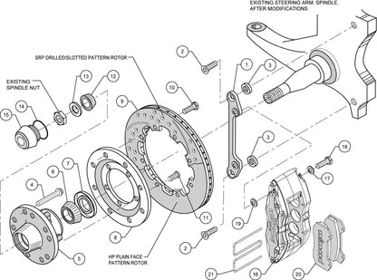 73-77 GM KIT,FRONT,DP6,12.19",DRILLED