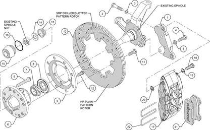 74-80 PINTO KIT,FRONT,DP6,12",DRILLED